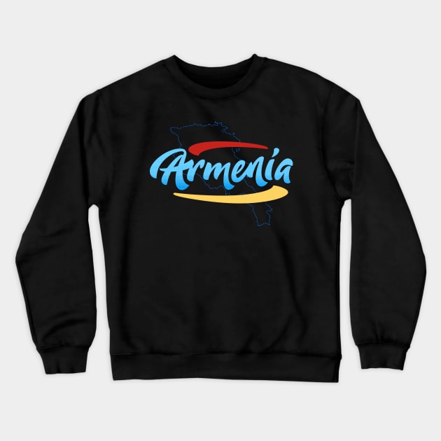 Armenia - Armenian Flag - Armenia Map Crewneck Sweatshirt by ozalshirts